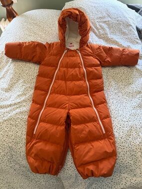 Reima Orange Puffer Snowsuit